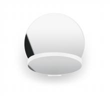 Koncept Inc GRW-S-MWT-CRM-HW - Gravy Wall Sconce - Matte White Body, Chrome plates - Hardwire